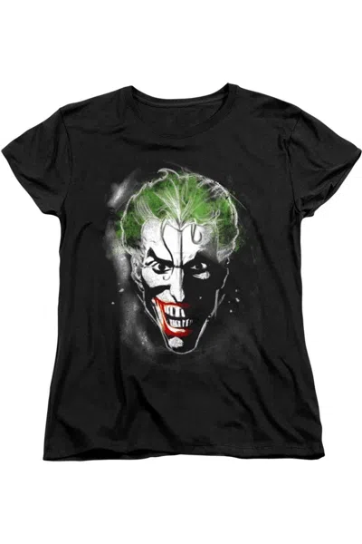 Gildan Batman Arkham Origins Joker Grim Short Sleeve Women´s Tee / T-shirt In Black