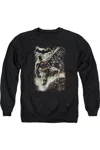 Gildan Batman Family Adult Crewneck Sweatshirt In Black