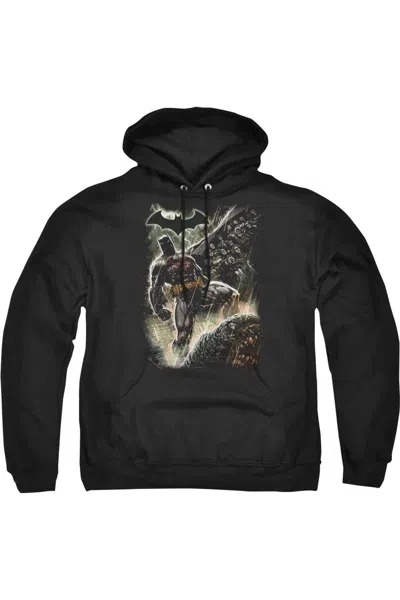 Gildan Batman Family Adult Pull Over Hoodie / Hooded Sweatshirt In Black