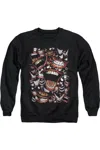 Gildan Batman Famous Wretch Adult Crewneck Sweatshirt In Black