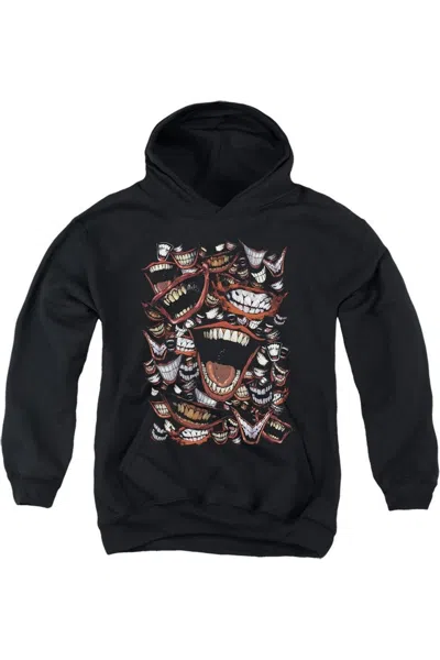 Gildan Kids' Batman Famous Wretch Youth Pull Over Hoodie / Hooded Sweatshirt In Black