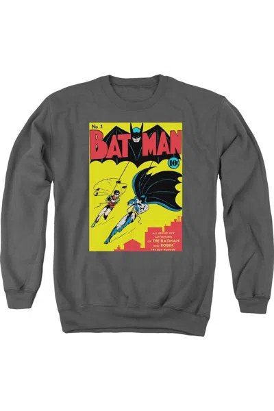 Gildan Batman First Adult Crewneck Sweatshirt In Pink
