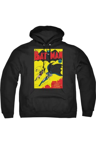 Gildan Batman First Adult Pull Over Hoodie / Hooded Sweatshirt In Black