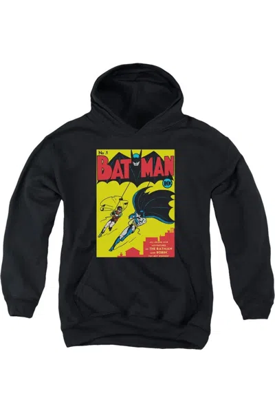 Gildan Kids' Batman First Youth Pull Over Hoodie / Hooded Sweatshirt In Black
