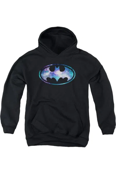 Gildan Kids' Batman Galaxy 2 Signal Youth Pull Over Hoodie / Hooded Sweatshirt In Black