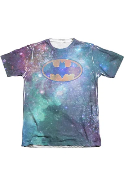 Gildan Batman Galaxy Symbol Adult Poly/cotton Short Sleeve Tee / T-shirt In White