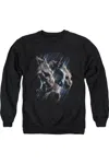 Gildan Batman Gargoyles Adult Crewneck Sweatshirt In Black