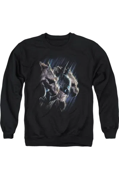 Gildan Batman Gargoyles Adult Crewneck Sweatshirt In Black