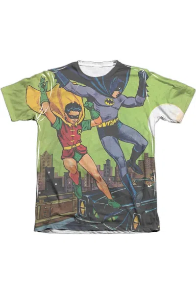 Gildan Batman Getaway Adult Poly/cotton Short Sleeve Tee / T-shirt In White