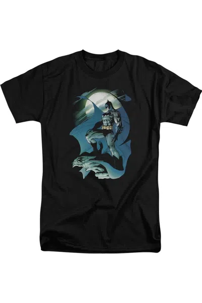 Gildan Batman Glow Of The Moon Short Sleeve Adult Tee / T-shirt In Black