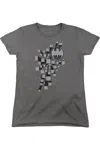 Gildan Batman Gotham 3d Short Sleeve Womens Tee / T-shirt In Pink