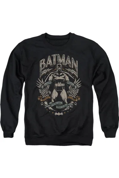 Gildan Batman Gotham Hero On Black Adult Crewneck Sweatshirt
