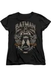 Gildan Batman Gotham Hero On Black Short Sleeve Women´s Tee / T-shirt In Black