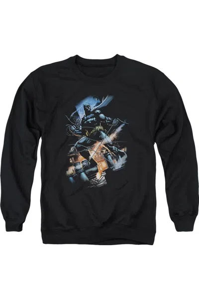 Gildan Batman Gotham Knight Adult Crewneck Sweatshirt In Black