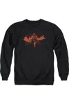 Gildan Batman Gotham Knight Adult Crewneck Sweatshirt In Black