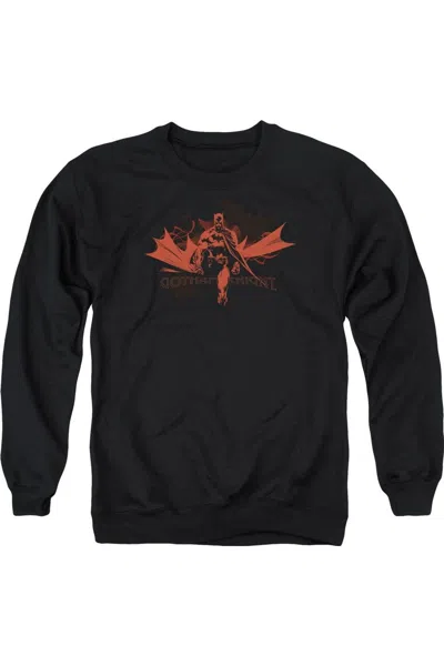 Gildan Batman Gotham Knight Adult Crewneck Sweatshirt In Black