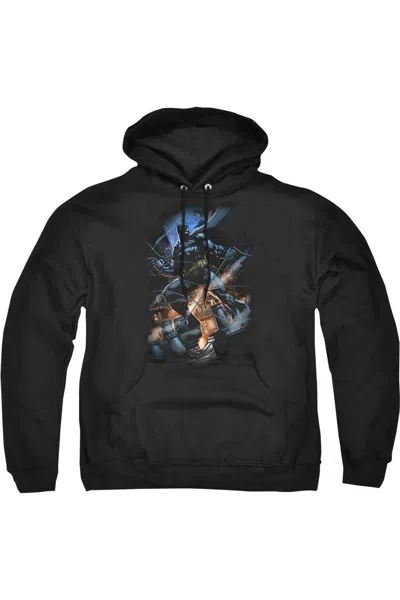 Gildan Batman Gotham Knight Adult Pull Over Hoodie / Hooded Sweatshirt In Black