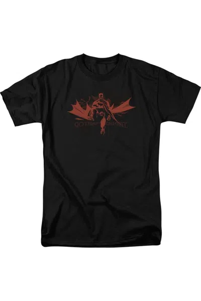 Gildan Batman Gotham Knight Short Sleeve Adult Tall Tee / T-shirt In Black