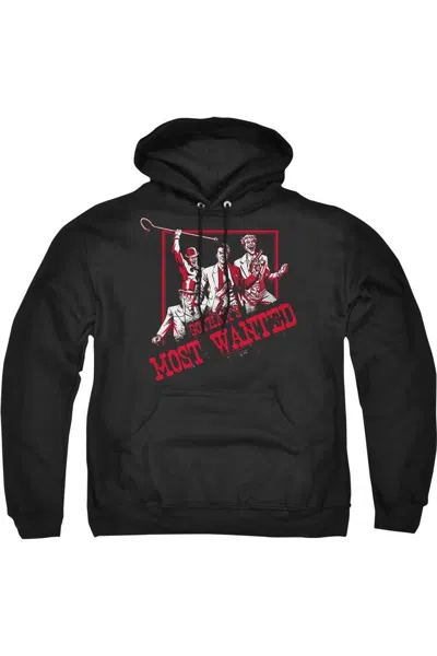 Gildan Batman Gotham's Most Wanted Adult Pull Over Hoodie / Hooded Sweatshirt In Black