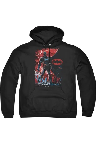 Gildan Batman Gotham Reign Adult Pull Over Hoodie / Hooded Sweatshirt In Black