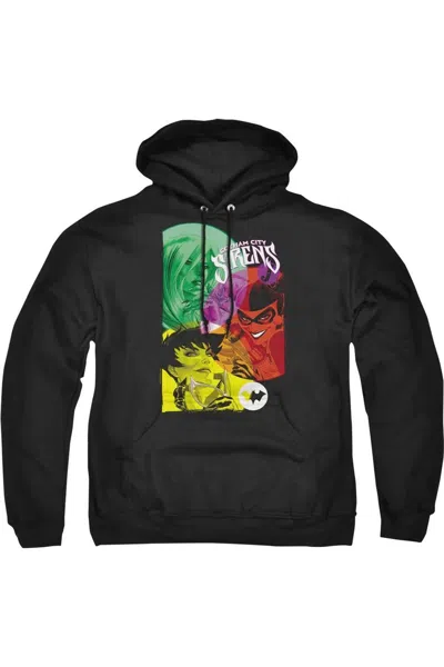 Gildan Batman Gotham Sirens Adult Pull Over Hoodie / Hooded Sweatshirt In Black