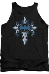 Gildan Batman Gothic Steel Logo Adult Tank Top In Black