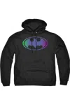Gildan Batman Gradient Bat Logo Adult Pull Over Hoodie / Hooded Sweatshirt In Black