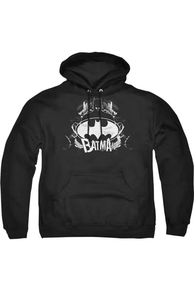 Gildan Batman Grim & Gritty Adult Pull Over Hoodie / Hooded Sweatshirt In Black