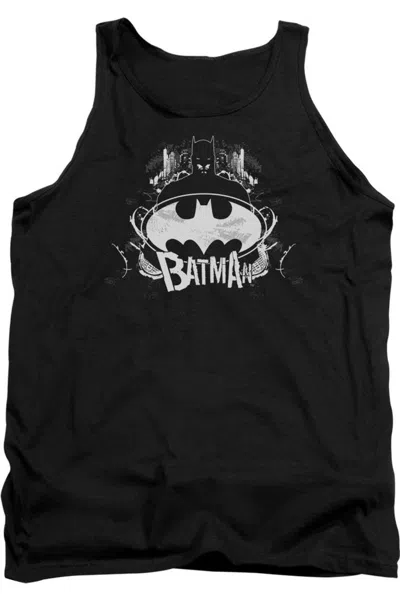 Gildan Batman Grim & Gritty Adult Tank Top In Black