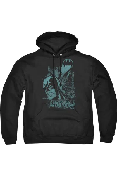 Gildan Batman Gritted Tee / T-shirtth Adult Pull Over Hoodie / Hooded Sweatshirt In Black