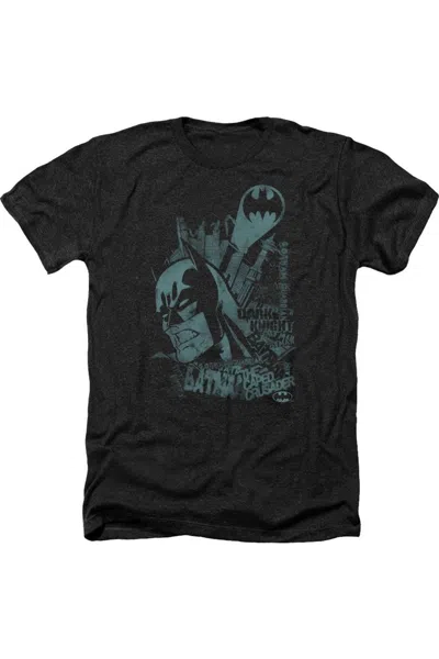 Gildan Batman Gritted Teeth Adult Heather In Black