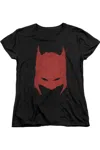 Gildan Batman Hacked & Scratched Short Sleeve Womens Tee / T-shirt In Black