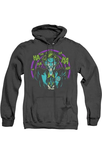 Gildan Batman Hahaha Adult Heather Hoodie / Hooded Sweatshirt In Black