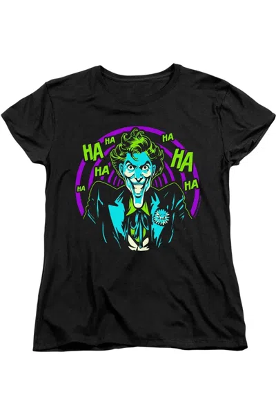 Gildan Batman Hahaha Short Sleeve Women´s Tee / T-shirt In Black