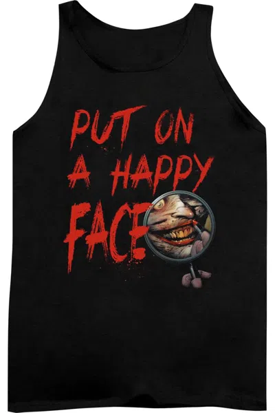 Gildan Batman Happy Face Adult Tank Top In Black