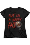 Gildan Batman Happy Face Short Sleeve Women´s Tee / T-shirt In Black
