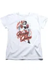 Gildan Batman Harley Airbrush Short Sleeve Women´s Tee / T-shirt In White