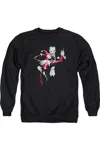 Gildan Batman Harley And Joker Adult Crewneck Sweatshirt In Black