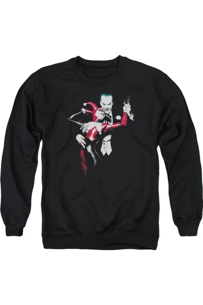 Gildan Batman Harley And Joker Adult Crewneck Sweatshirt In Black
