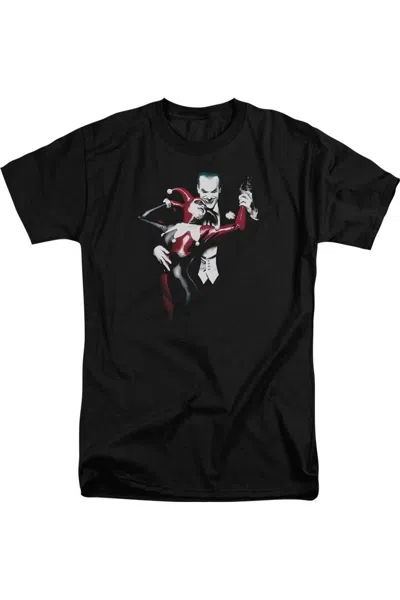 Gildan Batman Harley And Joker Short Sleeve Adult Tall Tee / T-shirt In Black