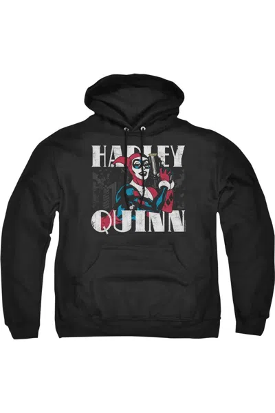 Gildan Batman Harley Bold Adult Pull Over Hoodie / Hooded Sweatshirt In Black