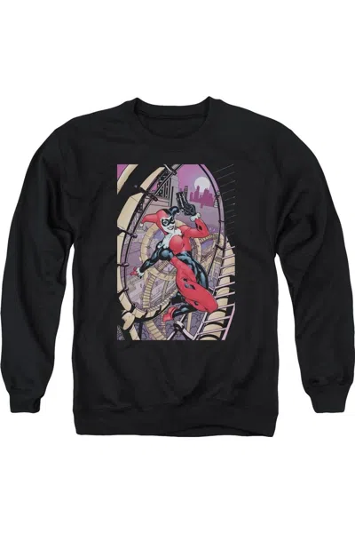 Gildan Batman Harley First Adult Crewneck Sweatshirt In Black