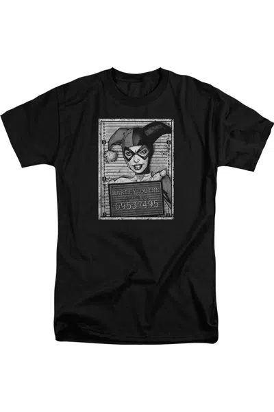 Gildan Batman Harley Inmate Short Sleeve Adult Tall Tee / T-shirt In Black