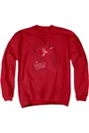 Gildan Batman Harley's Packing Adult Crewneck Sweatshirt In Red