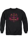 Gildan Batman Heart Of Fire Adult Crewneck Sweatshirt In Black