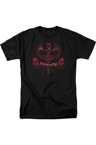Gildan Batman Heart Of Fire Short Sleeve Adult Tall Tee / T-shirt In Black
