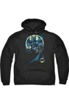 Gildan Batman Heed The Call Adult Pull Over Hoodie / Hooded Sweatshirt In Black