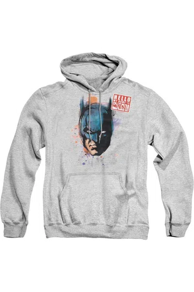 Gildan Batman Hello Adult Pull Over Hoodie / Hooded Sweatshirt In Multi