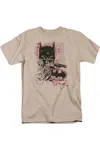 Gildan Batman Heroic To The Bone Short Sleeve Adult Tee / T-shirt In Beige
