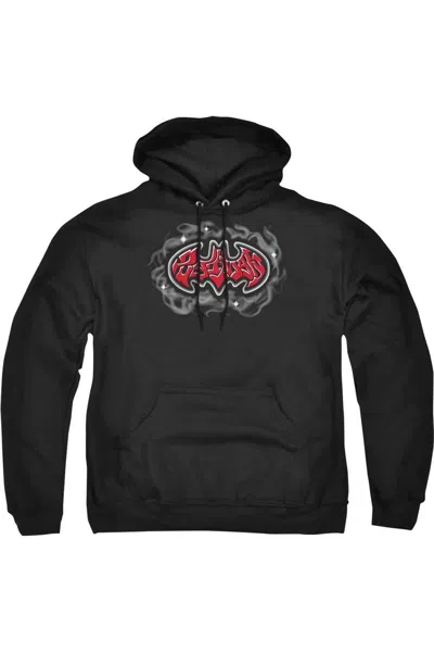 Gildan Batman Hip Hop Logo Adult Pull Over Hoodie / Hooded Sweatshirt In Black